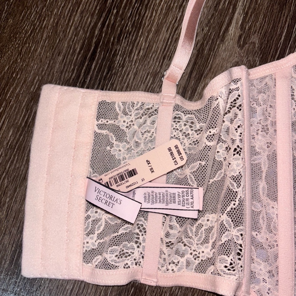 VS Mesh Sparkle Corset Top - Picture 5 of 6